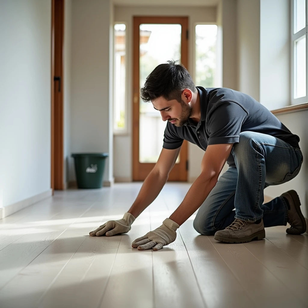 Instalación de porcelanato en sala